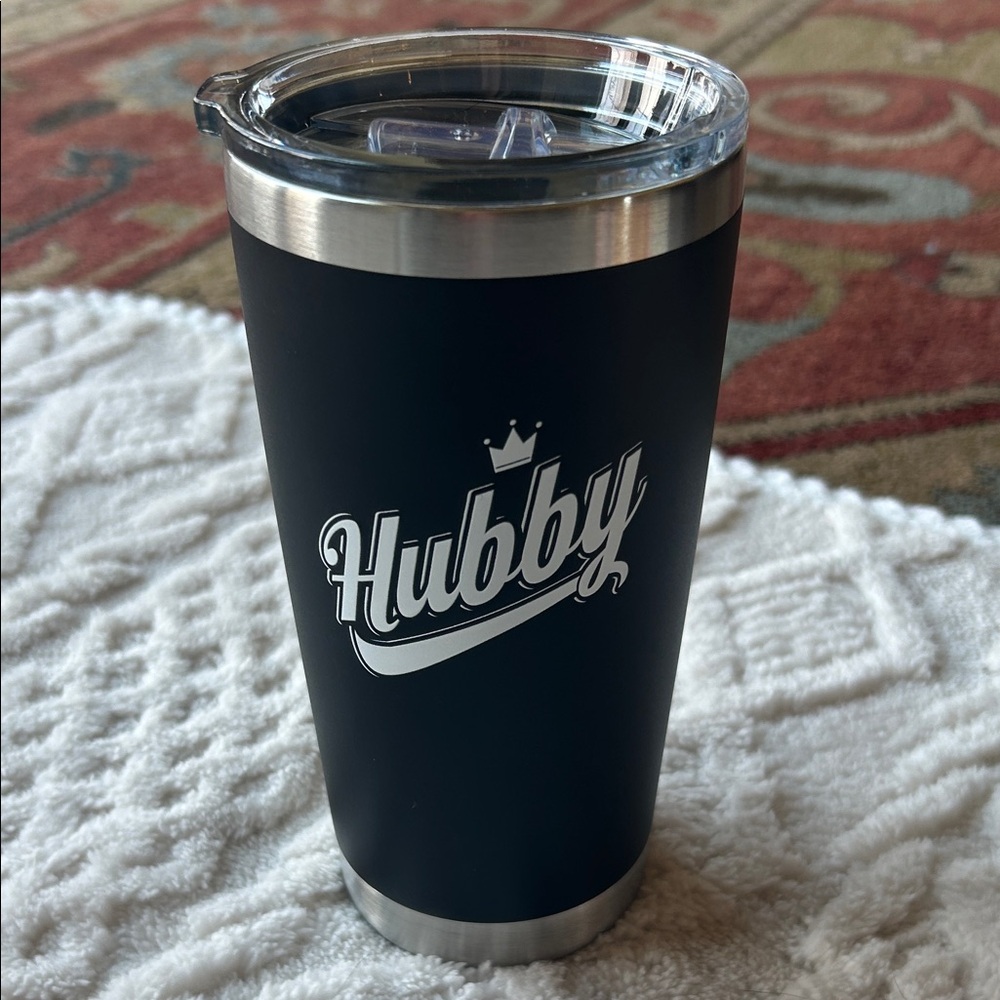 Black 'Hubby' Insulated Tumbler